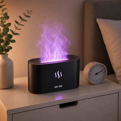 GlowMist™ – Nawilżacz Powietrza z Efektem Płomienia