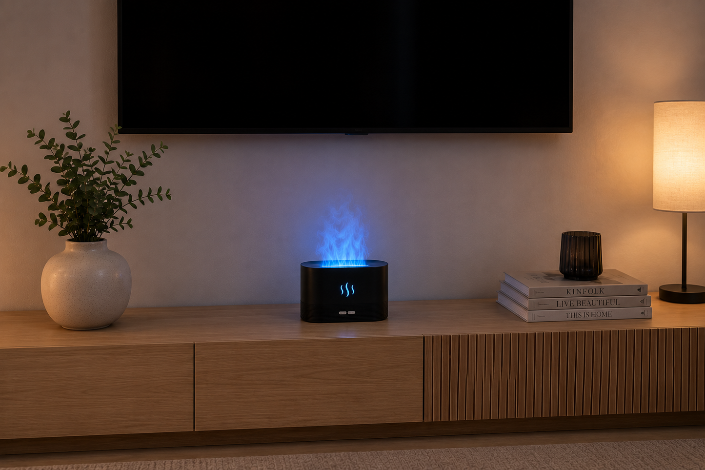 GlowMist™ – Nawilżacz Powietrza z Efektem Płomienia