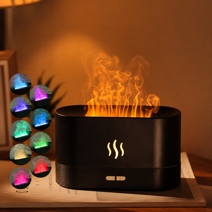 GlowMist™ – Nawilżacz Powietrza z Efektem Płomienia