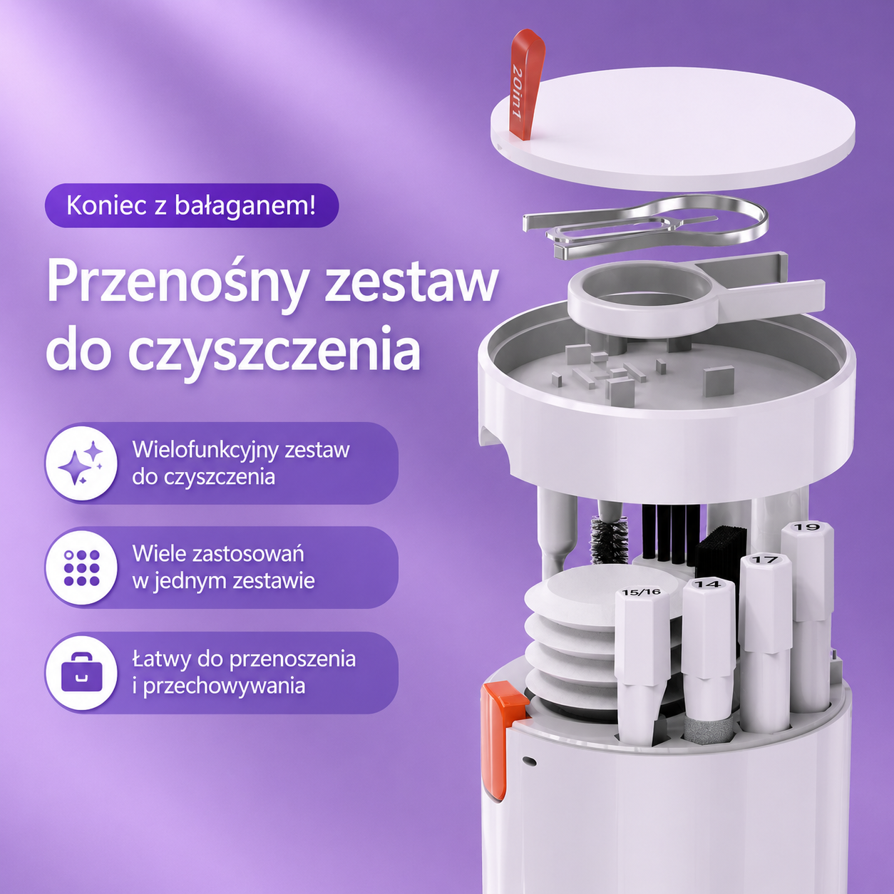 Famy – Wielofunkcyjny zestaw do czyszczenia elektroniki 20w1