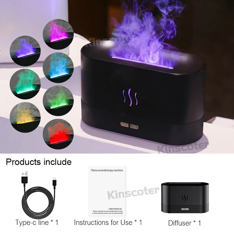 GlowMist™ – Nawilżacz Powietrza z Efektem Płomienia