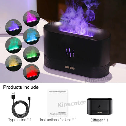 GlowMist™ – Nawilżacz Powietrza z Efektem Płomienia