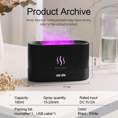 GlowMist™ – Nawilżacz Powietrza z Efektem Płomienia