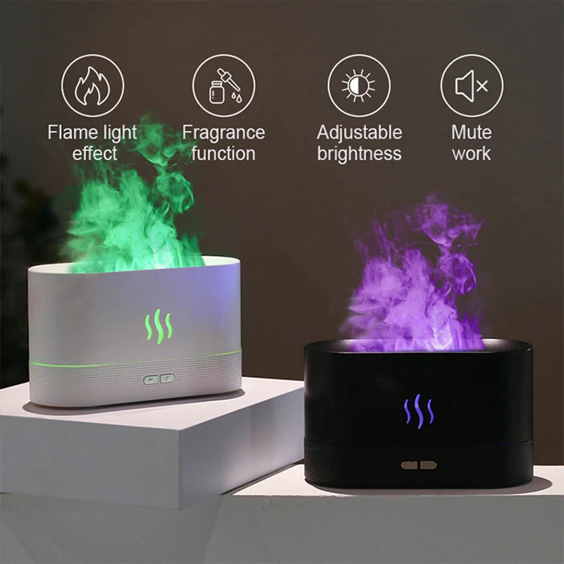 GlowMist™ – Nawilżacz Powietrza z Efektem Płomienia