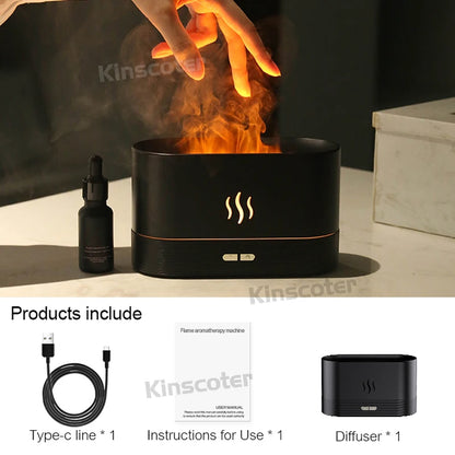 GlowMist™ – Nawilżacz Powietrza z Efektem Płomienia