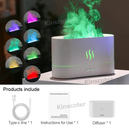 GlowMist™ – Nawilżacz Powietrza z Efektem Płomienia